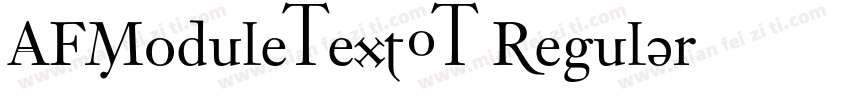 AFModuleTextOT Regular字体转换